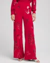 CHICO'S PETITE SEQUIN RELAXED STRAIGHT LEG PANTS IN SIZE 16P/18P | CHICO'S
