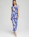 Chico's Petite Travelers™ Cowl Neck Maxi Dress In Blue Size 16p/18p |  Wrinkle-free Travel Clothing In Vibrant Blue