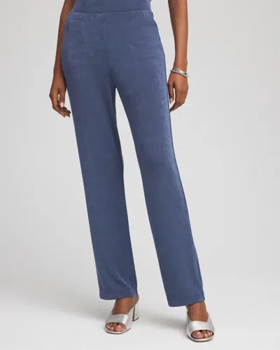 Chico's Petite Travelers Pants In Canyon Blue