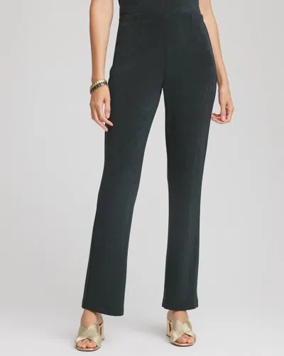 Chico's Petite Travelers Pants In Darkest Spruce In Green