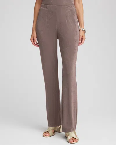 Chico's Petite Travelers Pants In Deep Taupe In Brown