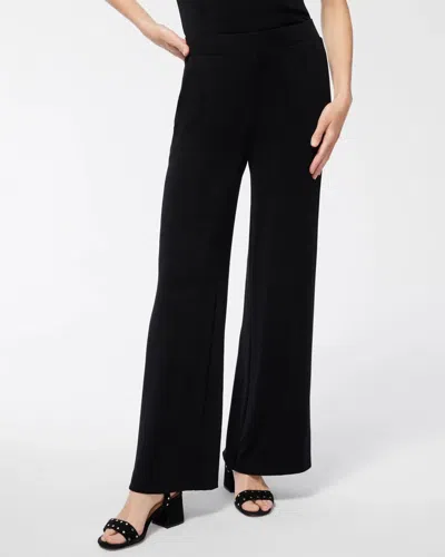 Chico's Petite Travelers Relaxed Straight Leg Pants In Black Size 12p/14p |  Wrinkle-free Travel Clot