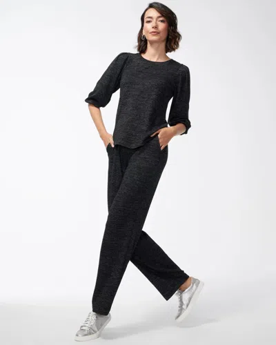 Chico's Petite Zenergy Pull-on Wide Leg Pants In Black Size 16p/18p |