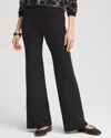 Chico's Petite Zenergy Scuba Flare Leggings In Black Size 12p/14p |  In Black