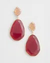 Shop Chico's Pink Gem Drop Earrings |