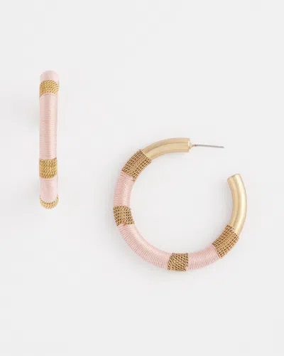 Chico's Pink Hoop Earrings |