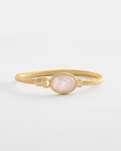 Chico's Pink Quartz Hook Bracelet |