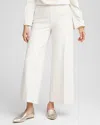 Chico's Juliet Pinstripe Wide-leg Pants In English Cream Size 20/22 |  In English Cream