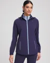 Chico's Piped Jacket In Blue In Blue