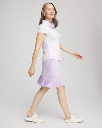 Chico's Pleat Tennis Skirt In Purple