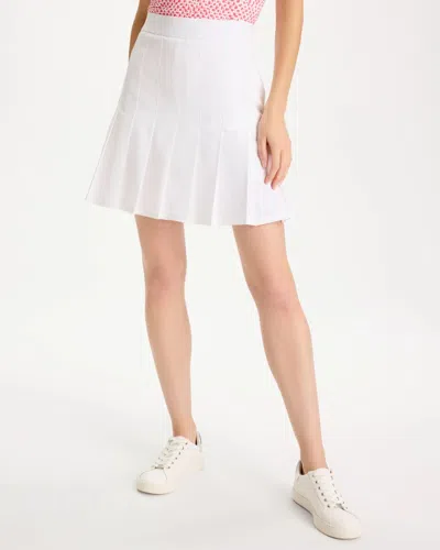 Chico's Pleated Tennis Skirt In White
