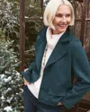 Chico's Plush Knit Blazer In Teal Shadow