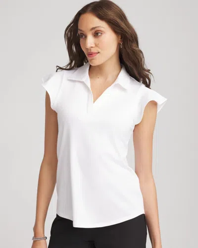 Chico's Polo Top In White