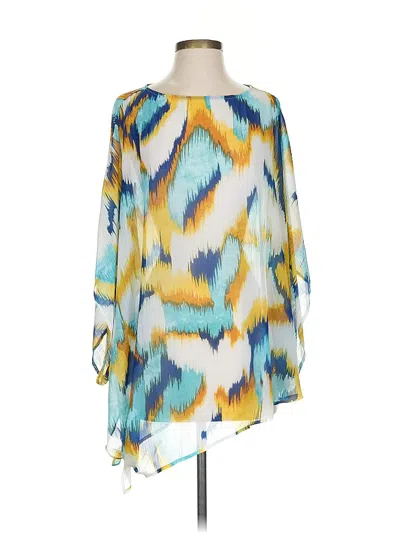 Pre-owned Chico's Poncho In Blue