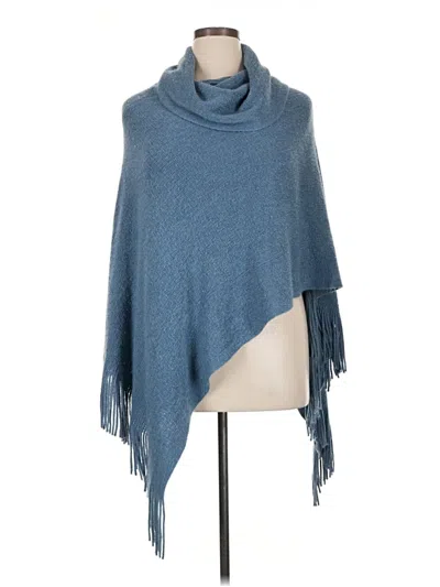 Pre-owned Chico's Poncho In Blue