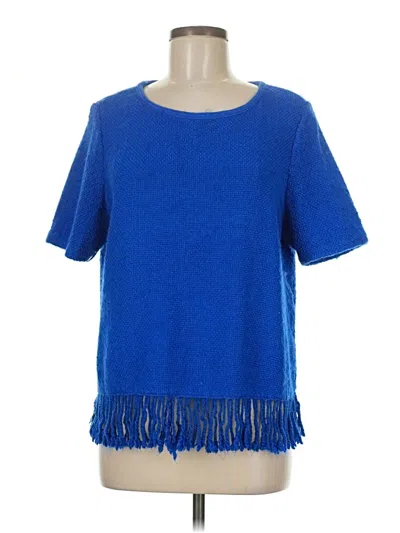 Pre-owned Chico's Poncho In Blue