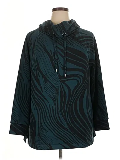 Pre-owned Chico's Poncho In Blue