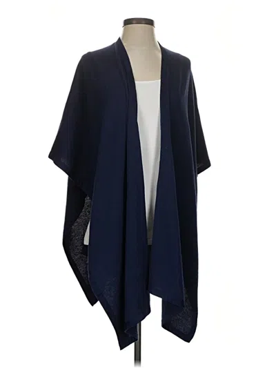 Pre-owned Chico's Poncho In Blue