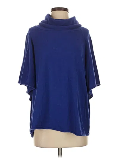 Pre-owned Chico's Poncho In Blue