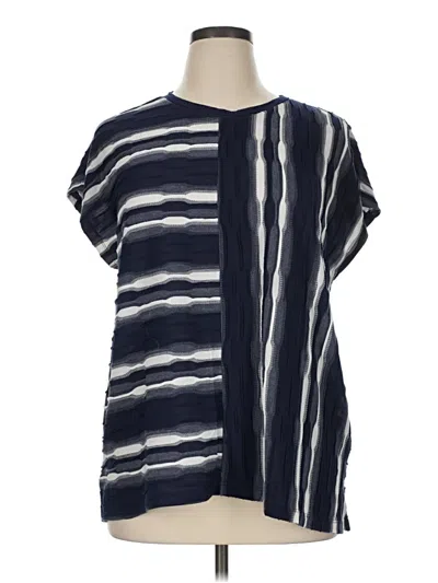 Pre-owned Chico's Poncho In Blue