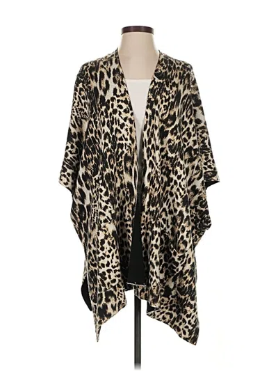 Pre-owned Chico's Poncho In Brown