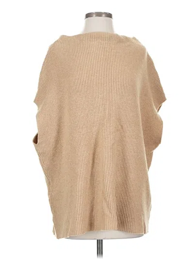Pre-owned Chico's Poncho In Brown