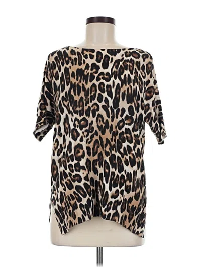 Pre-owned Chico's Poncho In Brown