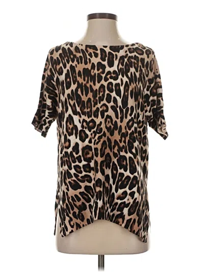 Pre-owned Chico's Poncho In Brown