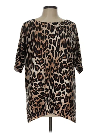 Pre-owned Chico's Poncho In Brown
