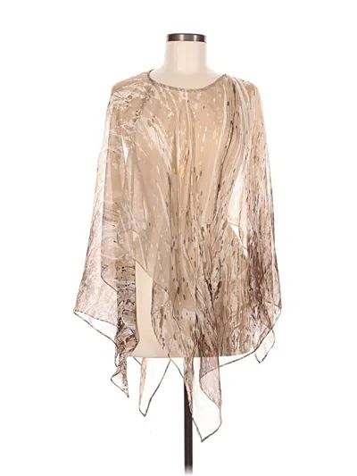 Pre-owned Chico's Poncho In Gold