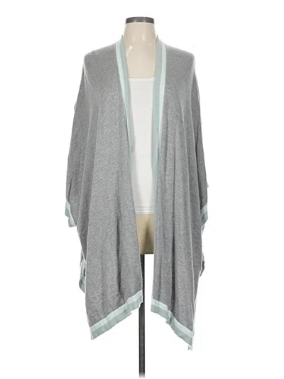 Pre-owned Chico's Poncho In Gray
