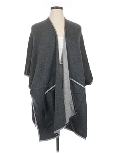 Pre-owned Chico's Poncho In Gray