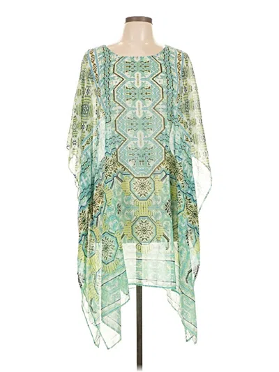 Pre-owned Chico's Poncho In Green