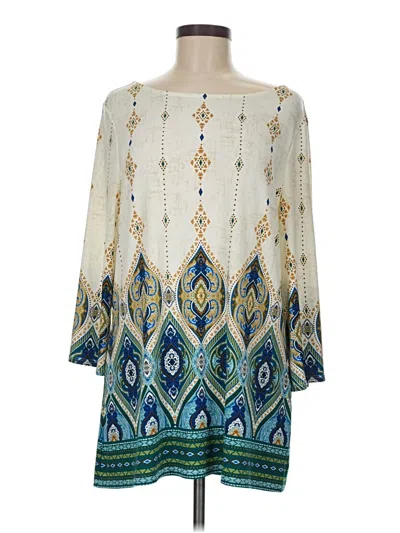 Pre-owned Chico's Poncho In Ivory
