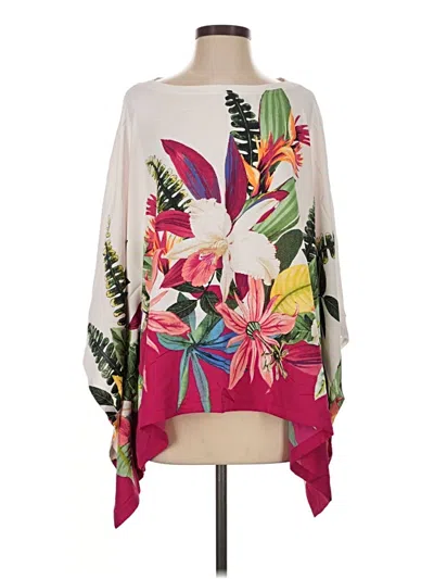 Pre-owned Chico's Poncho In Ivory