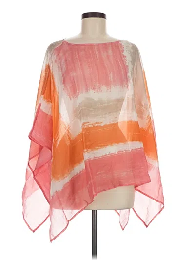 Pre-owned Chico's Poncho In Multi