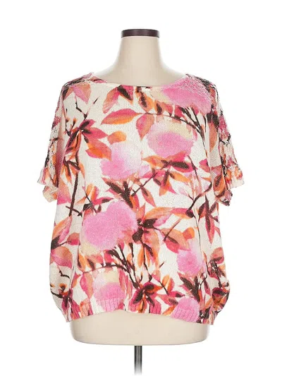 Pre-owned Chico's Poncho In Pink