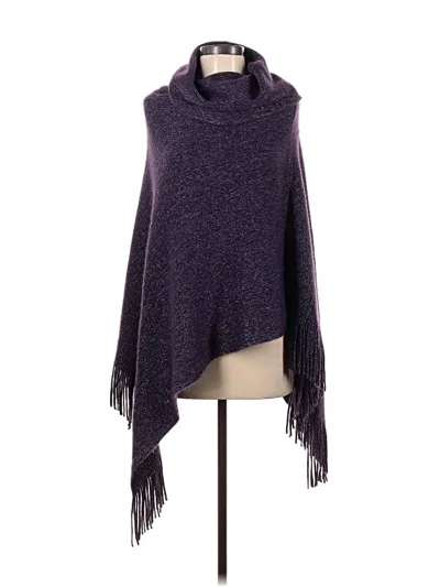 Pre-owned Chico's Poncho In Purple