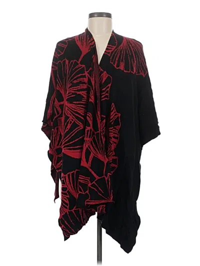 Pre-owned Chico's Poncho In Red