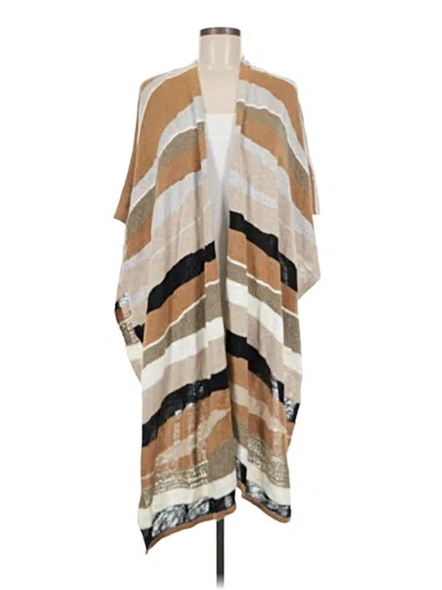 Pre-owned Chico's Poncho In Tan