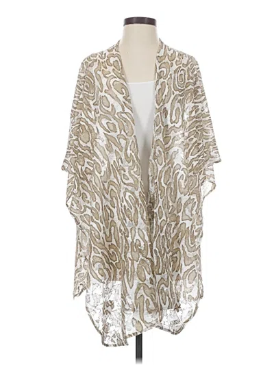 Pre-owned Chico's Poncho In Tan