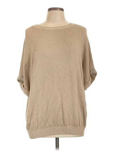 Pre-owned Chico's Poncho In Tan