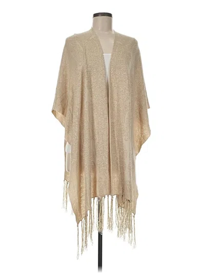 Pre-owned Chico's Poncho In Tan