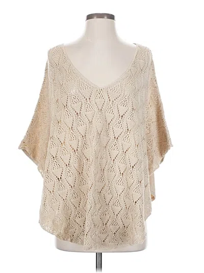 Pre-owned Chico's Poncho In White