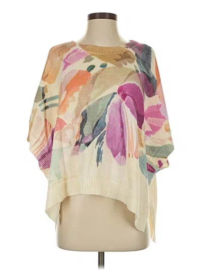 Pre-owned Chico's Poncho In White