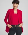 Chico's Ponte Blazer In Red Size Xl |  In Red Allure