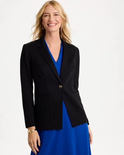 Chico's Ponte Knit Blazer In Black