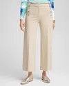 Chico's Button Knit Twill Cropped Pants In Wild Truffle Size 20 |  In Wild Truffle
