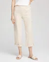 Chico's Poplin Cropped Pants In Neutral