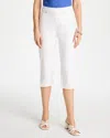 Chico's Pull-on Capri Jeans In White In White